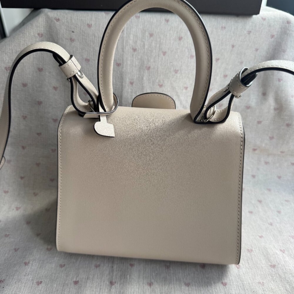 Delvaux Box Calfskin Mini Brillant Satchel Ivory - Picture 8 of 15